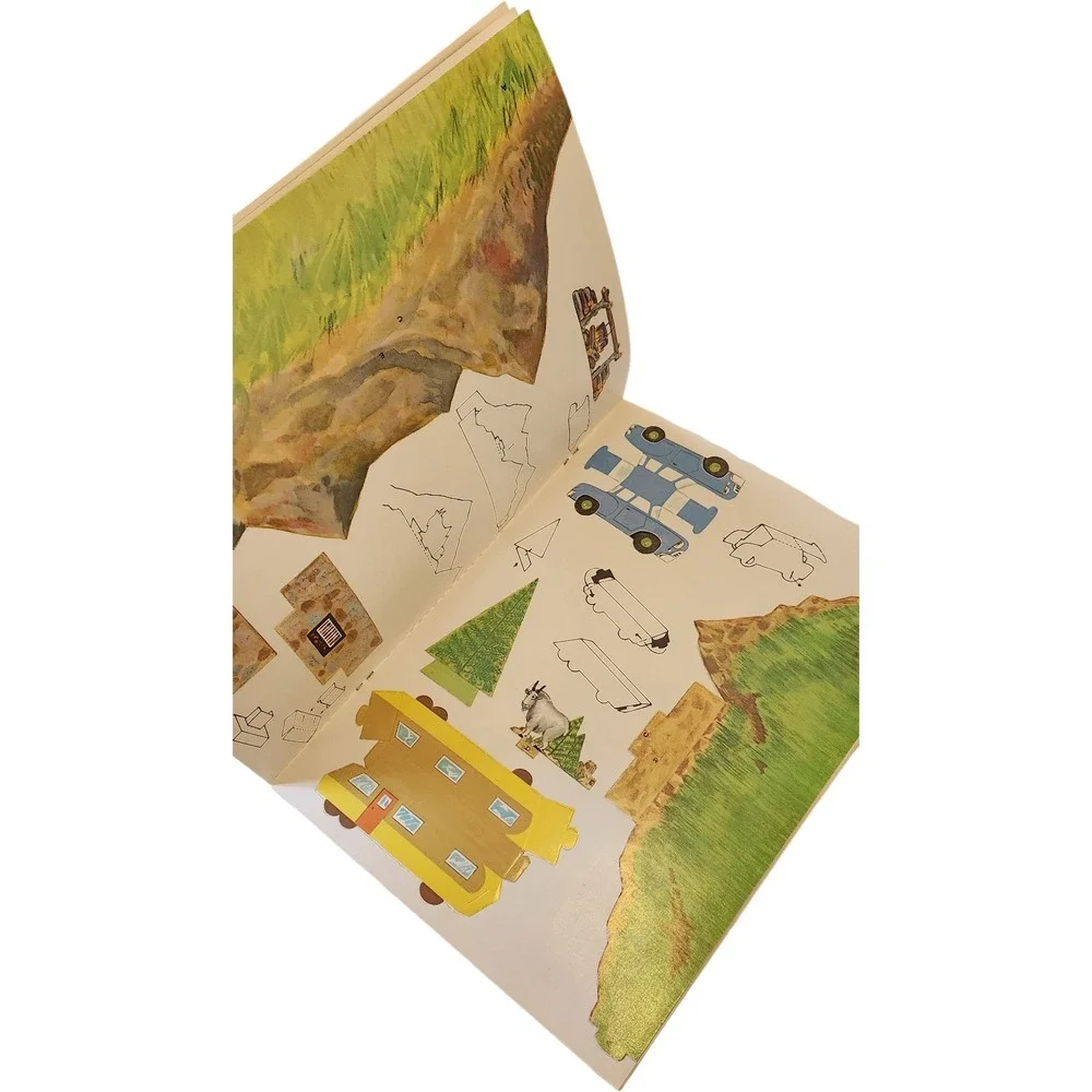 Whitman‎ Book Tiny Campsite Press Out Book 1978 Vintage Fold Out Scenes Figures